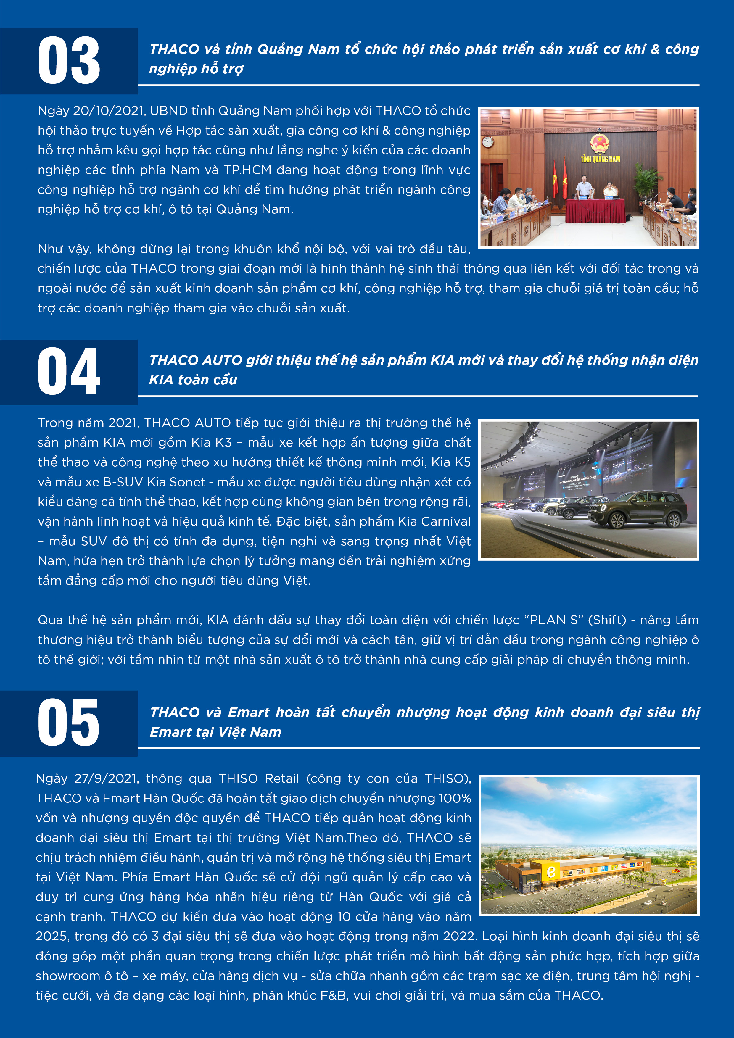 Dấu ấn THACO năm 2021