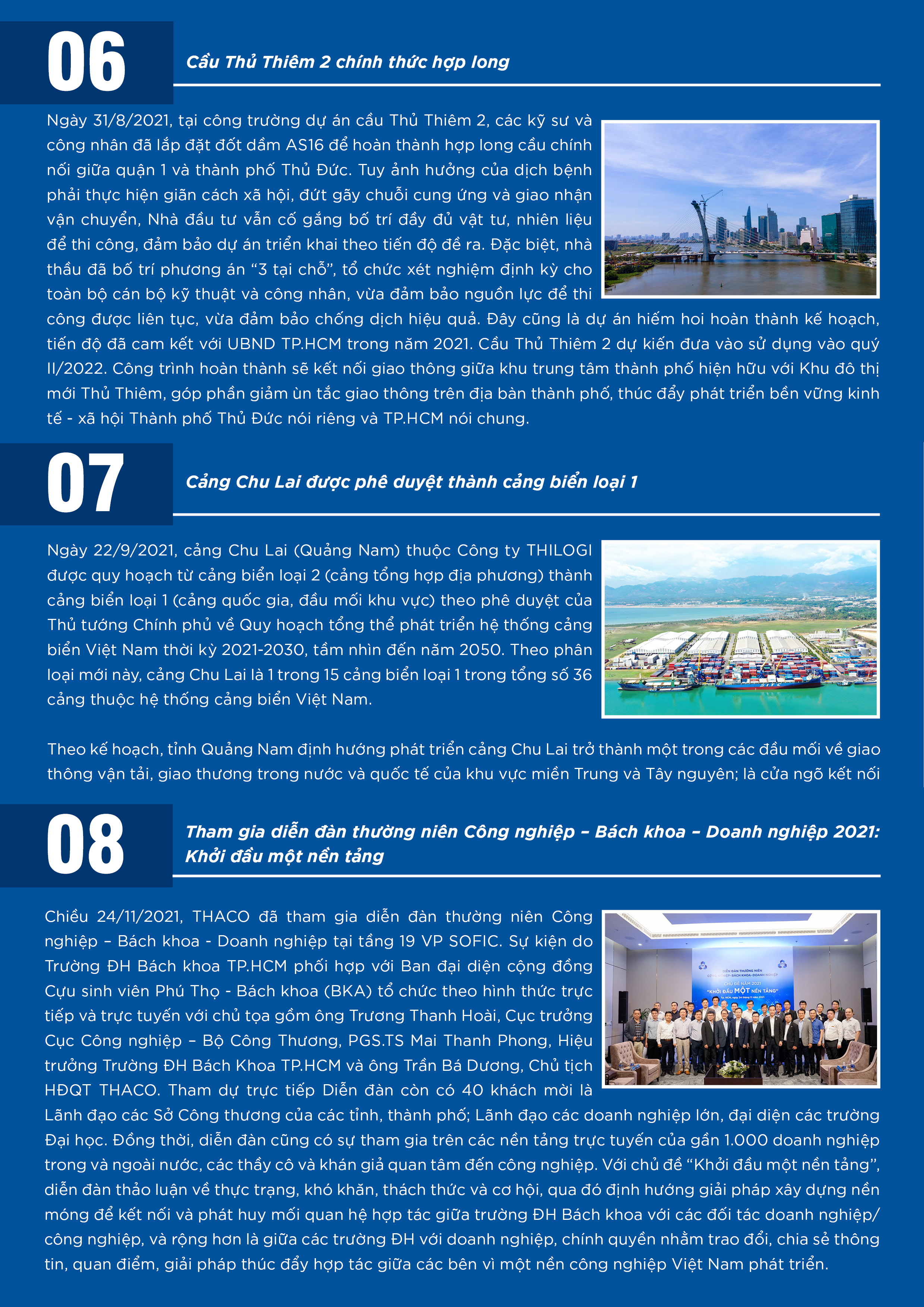 Dấu ấn THACO năm 2021