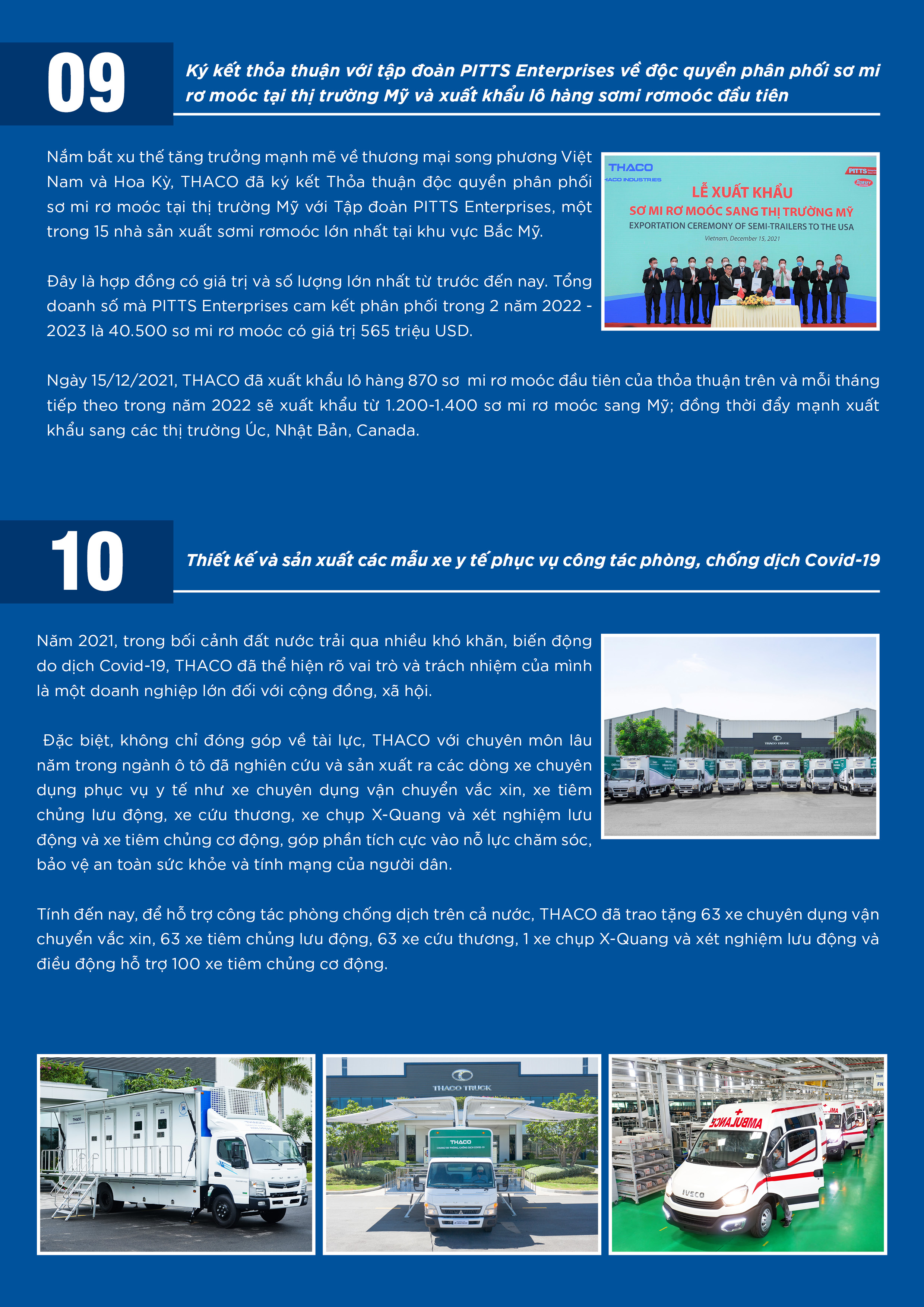 Dấu ấn THACO năm 2021