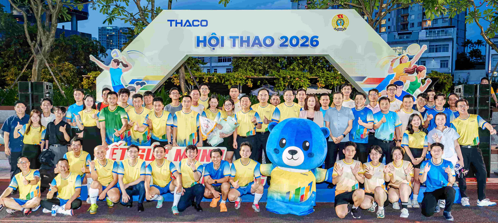 Khai mạc Hội thao 2026 "Kết sức mạnh - Nối thành công" THACO và các Tập đoàn thành viên tại TP.HCM
