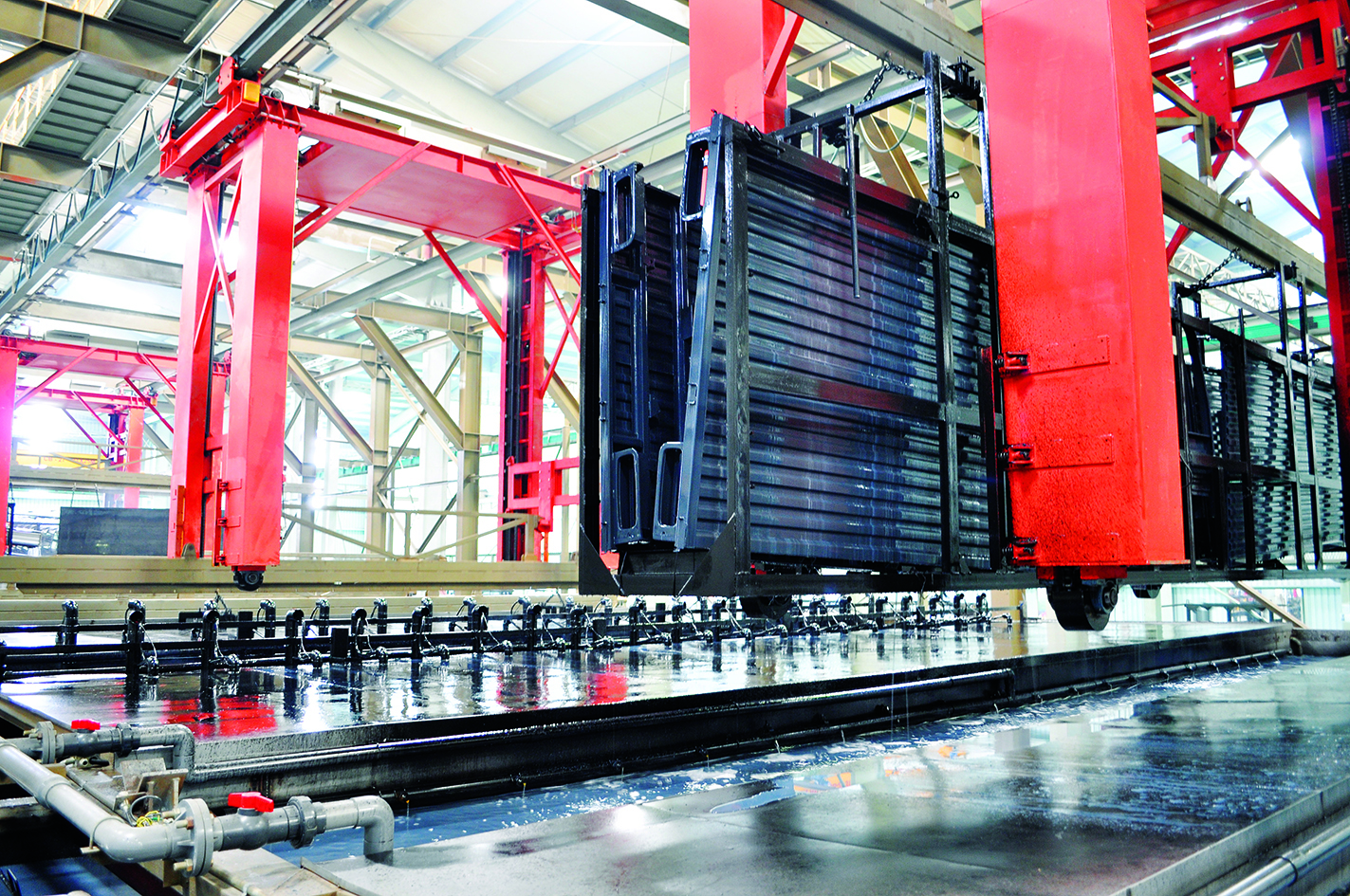 Dây chuyền sơn tĩnh điện tại Tổ hợp cơ khí THACO Chu Lai.jpg