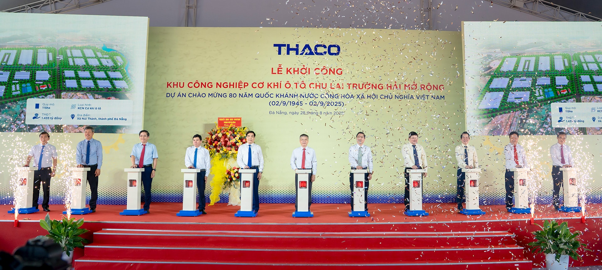 Groundbreaking ceremony of Chu Lai Truong Hai Expanded Automotive Mechanical Industrial Park