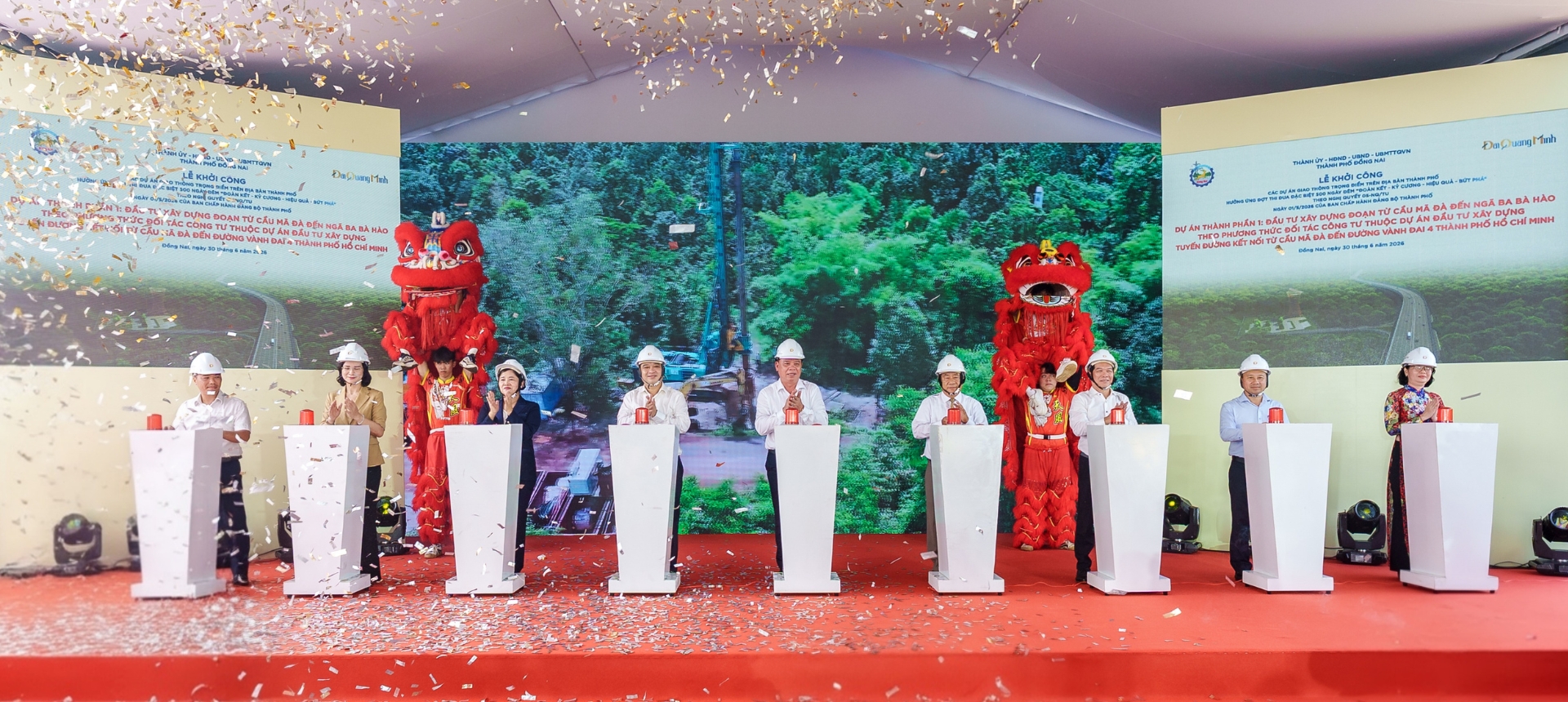 Đại Quang Minh khởi công Dự án thành phần 1: Đầu tư xây dựng đoạn từ cầu Mã Đà đến ngã ba Bà Hào